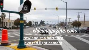 Why Are rowland st s barranca ave red light camera Street?