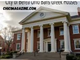 berea ohio bans fraternity houses